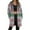 Grey, variant on Jacket Women Longline Jackets Christmas Print Winter Cozy Lined Full Zip Outerwear for Cold Weather Winter Coats for Women Black L