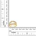 thumbnail image 6 of AFFY 1.40CT Moissanite Diamond Infinity Wedding Band Guard Ring Enhancer for Women 14K Yellow Gold over Silver-9, 6 of 6