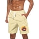 thumbnail image 1 of Pantalones Cortos Casuales para Hombre Imprimir con Bolsillos Pantalones de Playa de Cintura Elástica, Pantalones Cortos de Cintura Elástica para Hombre, 1 of 5