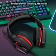 thumbnail image 3 of Auriculares gamer con cable FNSHIP 3,5 mm con micrófono, bajos y sonido envolvente, 3 of 7