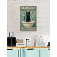 thumbnail image 4 of Cute Black Cat Sink Co. Wash Your Paws Tin Sign 8 x 12 Inches - Creative Wall Decor for Cat Lovers, Ideal for Adding Whimsy to Your Bathroom, 4 of 8