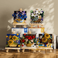 thumbnail image 2 of Compatible con Lego Rose suculenta maceta pequeñas partículas flor eterna bloques de construcción decoración de escritorio juguetes regalo del año del dragón, 2 of 2