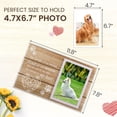 thumbnail image 2 of WINDLAND Wooden Pet Photo Frame Dog Heart Shape Memorial Picture Frame Gift Wood Crafts for Home Bedroom Living Room Decoration Gift Supplies, 2 of 7