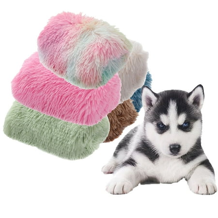 Godderr Pet Blanket Dog Bed Reversible Thickened Warm Dog Blanket Fluffy Fleece Dog Cat Mat for Indoor
