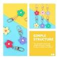 thumbnail image 2 of unbranded 12 pcs Key Chain Pendants Lovely Flower Bag Hanging Pendants Adorable Flower, 2 of 8