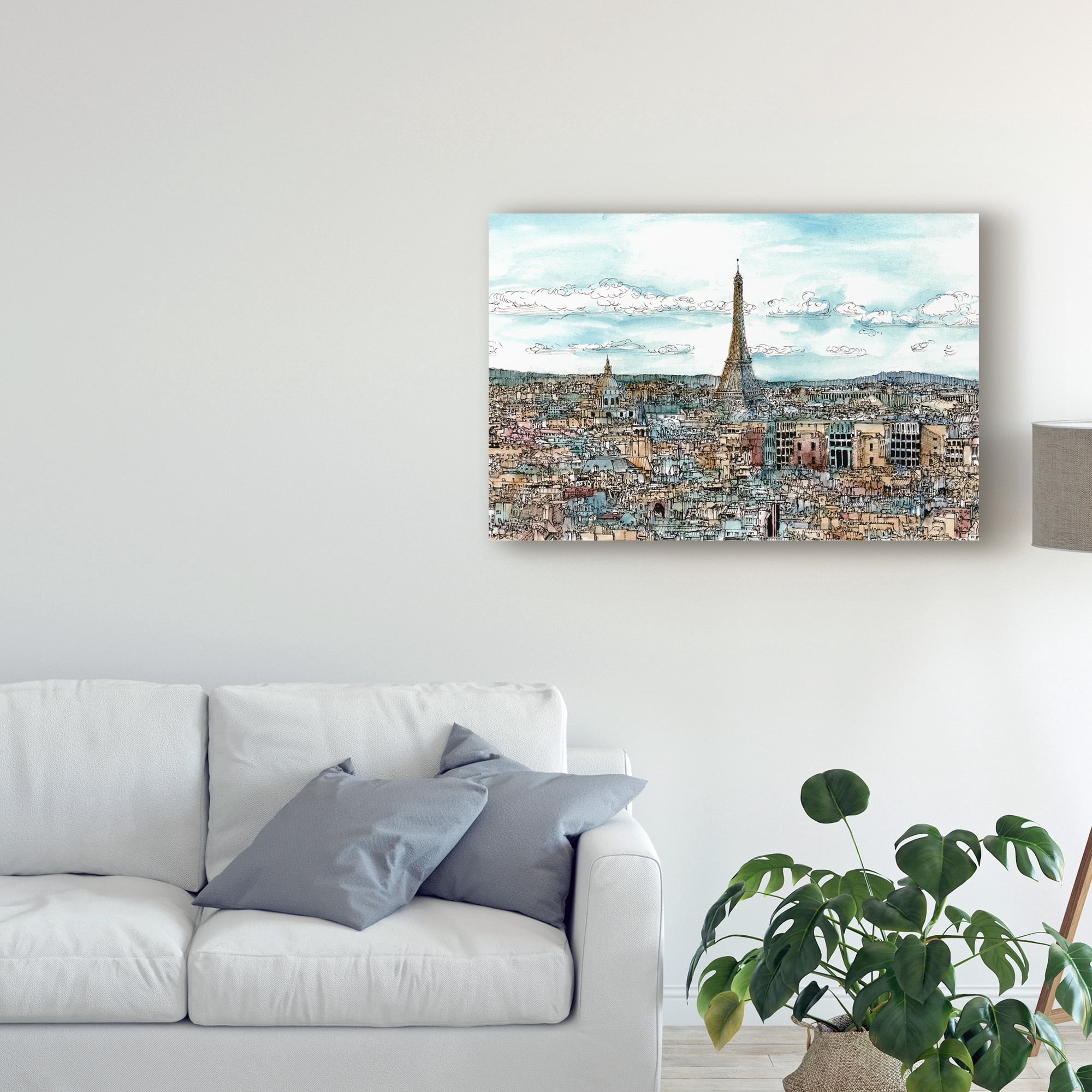 Trademark Fine Art 'European Afternoon II' Canvas Art by Melissa Wang