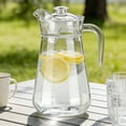 thumbnail image 1 of EGNMCR Kitchen Gadgets Clear Acrylic Water Pitcher With Lid 1L Large Capacity Juices Jug Drink Container For Fridge Lemonade Iced Tea Beverage Pitcher For Home Kitchen Bar Party Acrylic Pitcher, 1 of 6
