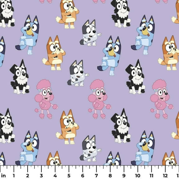 Playdate Party - BBC Bluey & Friends Cotton Fabric (1 Yard)