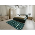 thumbnail image 5 of Ahgly Company Machine Washable Indoor Rectangle Transitional Night Black Area Rugs, 2' x 4', 5 of 7
