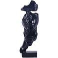 thumbnail image 1 of Ornamento de resina de personaje de estatua abstracta - Negro Adepaton LF-0115, 1 of 6
