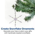 thumbnail image 3 of Creativity for Kids Beaded Snowflake Ornaments - Create 6 Christmas Tree Ornaments, 3 of 5