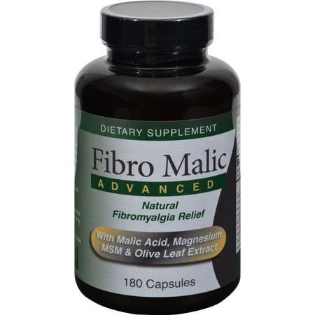 Fibro Malic Advanced Natural Fibromyalgia Relief with Malic Acid Capsules, 180