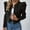 Black, variant on Womens Fashion Cropped Bomber Jackets Puff Long Sleeve Zip up Shackets Jackets Fall Trendy Smock Neck Short Open Front Cardigan Coat XXXL