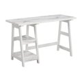 thumbnail image 1 of Designs2Go Trestle Desk with Shelves, White, 1 of 1