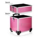 thumbnail image 2 of Neceser Cosmetiquera Divitech® Maletín Maquillaje 4 niveles Profesional fucsia, 2 of 8