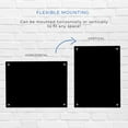 thumbnail image 6 of 9x12 Dry Erase Board for Wall - with .25 Black Acrylic and Chrome Stand Off Finish - Perfect Whiteboard for Office, Home, Classroom - Durable and Stylish .25 Black Acrylic Dry Erase Board, 6 of 8