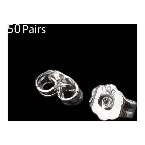 Aellinatey 50Pair Earring Backs Replacements for Post Pierced Earring Backings Secure