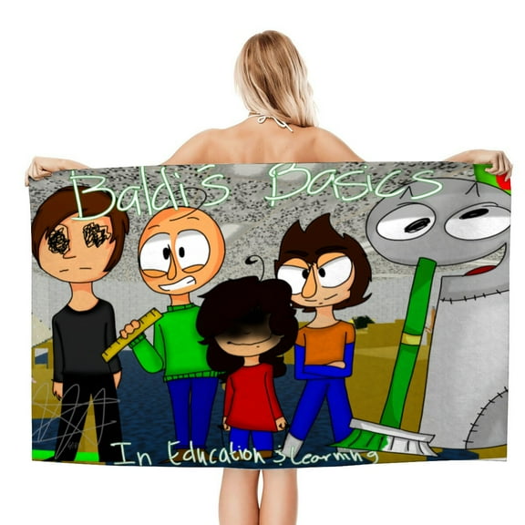 Baldi'S Basics Gifts Beach Towel for Women Girl Birthday Inspired Fan Bath Outdoor Music Lover