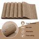 thumbnail image 4 of Juego de 6 manteles individuales de vinilo lavables y fáciles de limpiar, manteles resistentes al calor y lavables para mesa de comedor, 17 x 12 pulgadas, 4 of 7