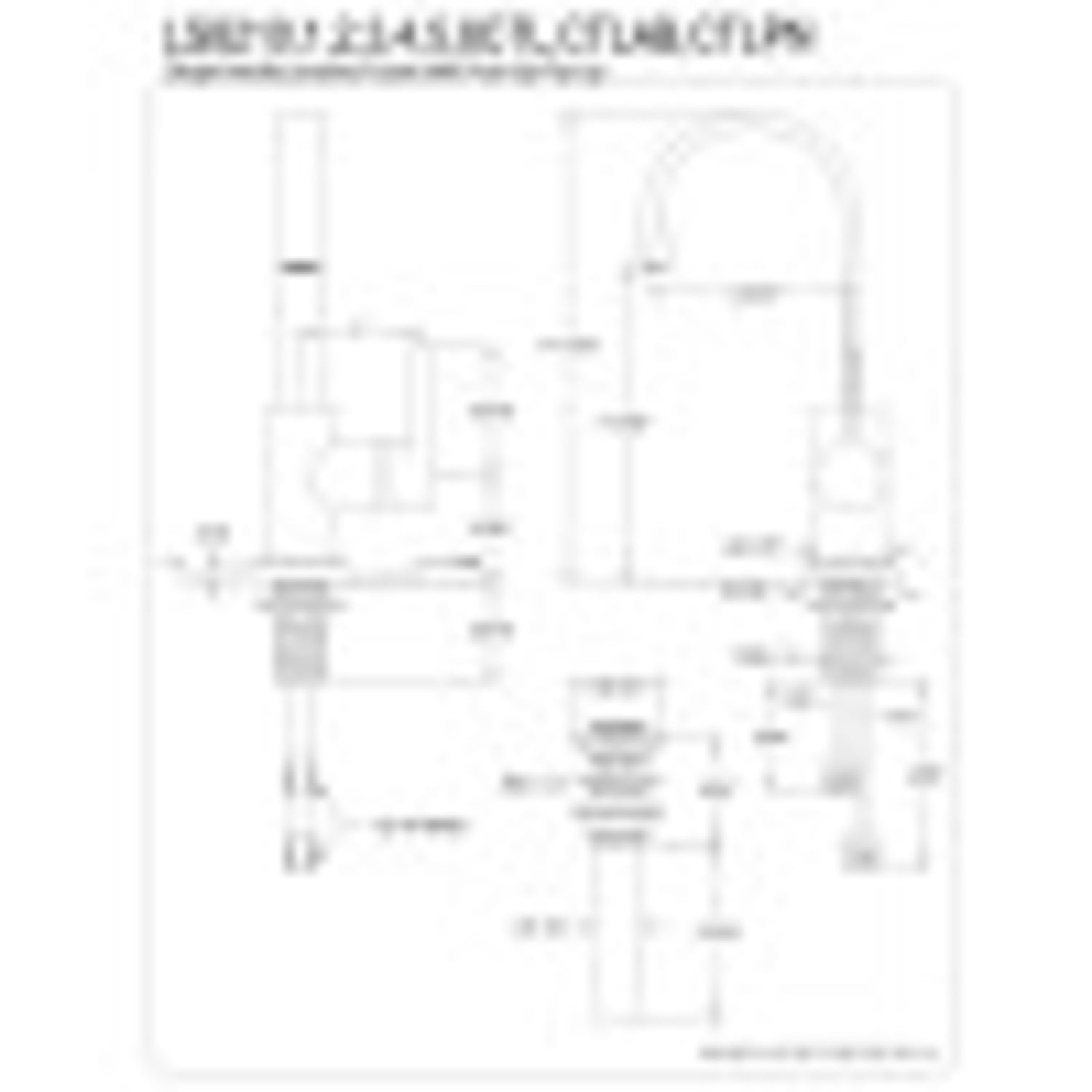 Fauceture LS8210CTL Continental Single-Handle Bathroom Faucet, Matte Black