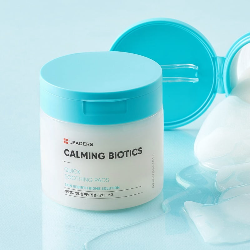 Leaders Calming Biotics Quick Soothing Toner Pads, 80 Pads, 5.74 fl oz (170 ml)