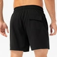 thumbnail image 4 of AHTJRT Men's Quick-Dry Athletic Shorts 5 Lightweight Gym Shorts with Mesh Liner for Sports & Running Black 2XL, 4 of 6