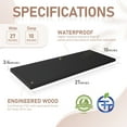thumbnail image 6 of Kaboon 27 inch Long 10 inch Deep Floating Shelves for Wall Set of 2, Large Open Shelves Wall Mounted, Space Saving Home and Commercial Use, Black, 6 of 9