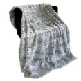 thumbnail image 3 of Plutus Taupe Lynx Faux Fur Luxury Throw Blanket, 3 of 3