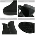 thumbnail image 2 of Dream Pairs Women's Low Heel Chunky Ankle Boots Winter Party Shoes Z0EY-2 BLACK Size 7.5, 2 of 5