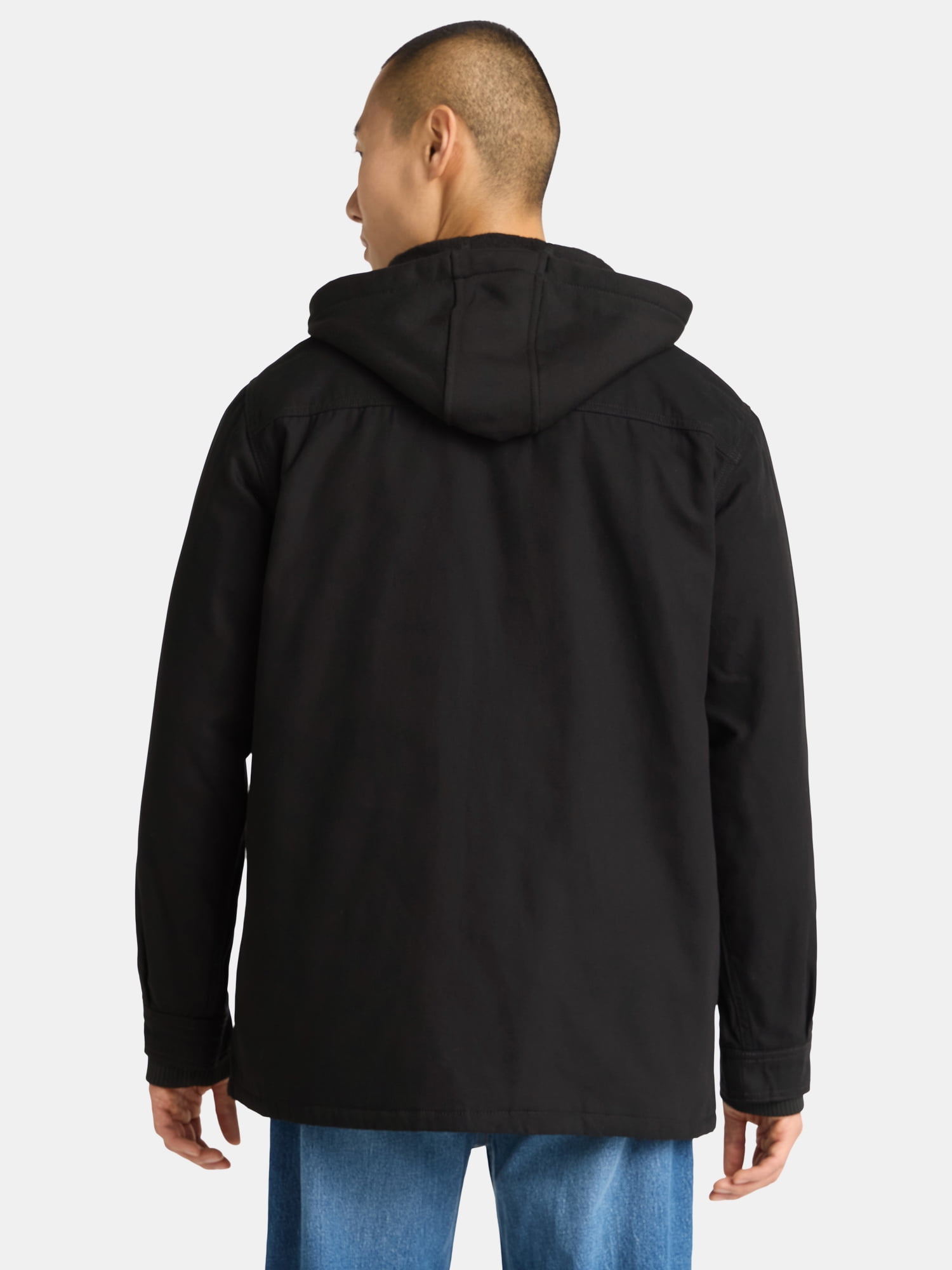 Brahma Men's and Big Men's Hooded Shirt Jacket, Midweight, Sizes S-3XL