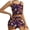 Rose Gold, variant on Miorin Under $5 Women Halloween Pajama Set Ribbed Knit Cami Crop Top & Drawstring Print Shorts, Cute Halloween 2 Piece Sleepwear, L
