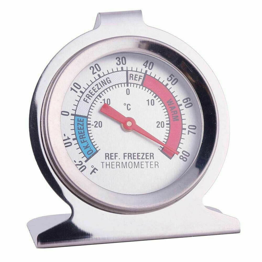 2PCS Refrigerator Freezer Thermometer Gaugefor Fridge Freezer Chiller Cooler