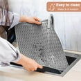 thumbnail image 3 of 16"x12" Food-Grade Silicone Dish Drying Mat for Kitchen Counter, 450℉ Heat-Resistant, Non-Slip, Scratch-Resistant Drying Mat, Multi-Purpose for Dishes, Plants, Pet Bowl, Coffee Machine -Grey, 3 of 7