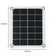 thumbnail image 2 of Panel Solar Portátil de 10 W con Doble USB 5 V 2 A, Placa de Células Solares para Coche, Carga de Teléfono y Acampada Al Aire Libre, 2 of 5