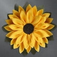 thumbnail image 4 of 16.5" Burlap Sunflower Wreath Artificial Yellow Sunflower Spring Summer Wreath Front Door Wreath for Indoor Outdoor Home Office Wall Wedding Holiday Decoration, 4 of 7
