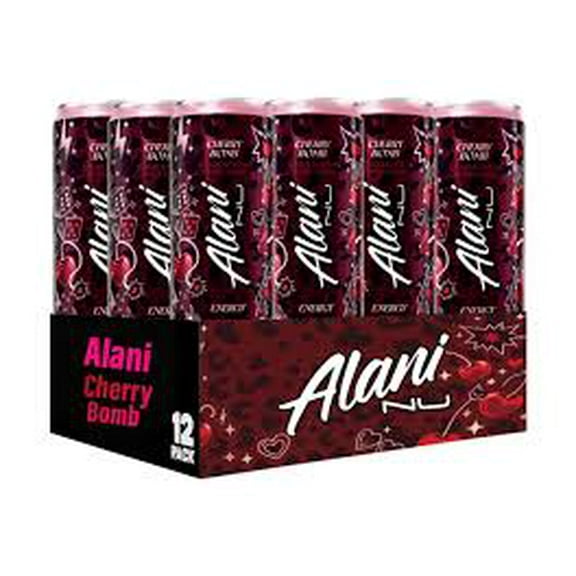 Alani Nu Cherry Bomb Energy Drink, 12 Count, 12 fl oz