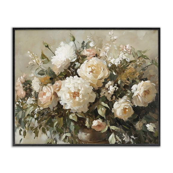 Stupell Industries Secret Garden Arrangement Black Framed Giclee Art, design by Heidi Kuntz