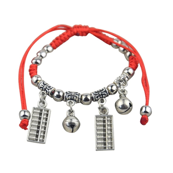 Ayyufe Bracelet Fashionable Corn/Horse/Elephant Pendant Bell Cotton Thread Chain Bracelet for Year