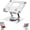 Silver, variant on CLIQKWEN Rotating Stand for Laptop,3 in 1 Portable Adjustable 360° Rotating Base,Foldable Laptop Stand for Tablets,Laptops and Phones (Silver+Gray)