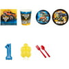 Monster Jam Party Supplies Party Pack For 24 With Blue #5 Balloon