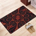 thumbnail image 2 of Fractal Dark Spiral Vortex Rugs Doormat, Non-Slip Machine Washable Carpets Floor Door Mat , 36" x 24", 2 of 7