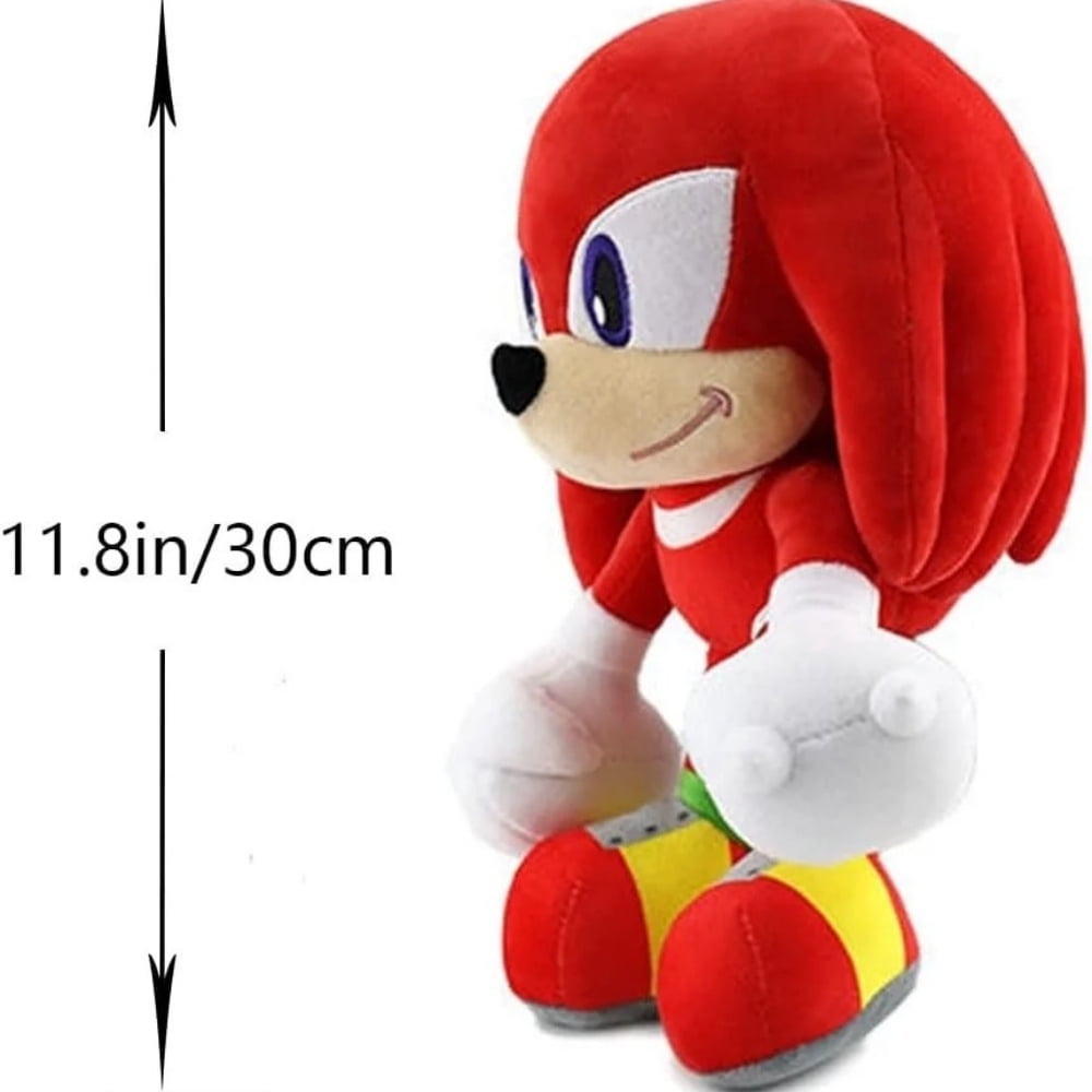 Sonic Knuckles Plush Toys, Hedgehog Stuffed Doll, Cool Anime Soft Pillow Toy, Gifts for Kids