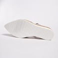 thumbnail image 6 of KEGIRLOM Women's Versatile Pointed-Toe Backless Heels Plus Size Spring/Summer Style Trendy And Comfortable Closed-Toe Wedge Heels Shoes. Silver 8.5, 6 of 9