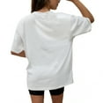 thumbnail image 2 of Women's Gameday Couture  Cream New England Revolution Goal Line Oversized T-Shirt, 2 of 3