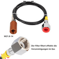 thumbnail image 2 of Manguera de CO2, adaptador de manguera de alta presión, manguera de CO2 para refrescos, manguera de alta presión, para tanques de CO2 y la mayoría de las máquinas de refrescos, 2 of 7