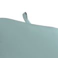 thumbnail image 4 of Jordan Manufacturing Sunbrella 74" x 22" Cast Mist Light Teal Solid Rectangular Outdoor Chaise Lounge Cushion with Ties and Hanger Loop, 4 of 11