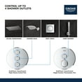 thumbnail image 2 of Grohe 29 152 Smartcontrol Triple Function Diverter Trim Only - White, 2 of 6