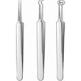 thumbnail image 1 of Blackhead Remover Kit - Blackhead Tweezers Removal Tool 3 pcs Comedone Pimple Extractor Tool, Acne Blemish Kit for Blackhead, pimple Tool, Curved Bla, 1 of 5