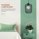 thumbnail image 4 of GOOHOCHY Pantalla de lámpara colgante de estilo moderno, pantalla de lámpara para el hogar, pantalla de lámpara de metal, decoración, 4 of 8