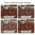 thumbnail image 7 of ODIKA 3'x5' Washable Throw Rug Rich Burgundy Geometric Design Intricate Motifs with Bold for Entryway, Kitchen, Mudroom, Stain Resistant, Low Profile, Non-Slip, 7 of 7